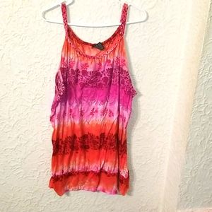 Pink and orange tank
